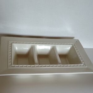 Nora Fleming Pearl Dot Trio Platter